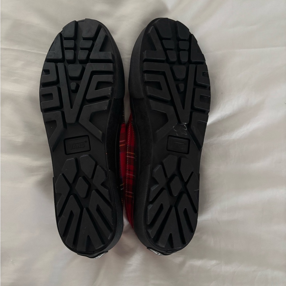 Vans Red and Black Plaid Sneakers - Picture 2 of 2